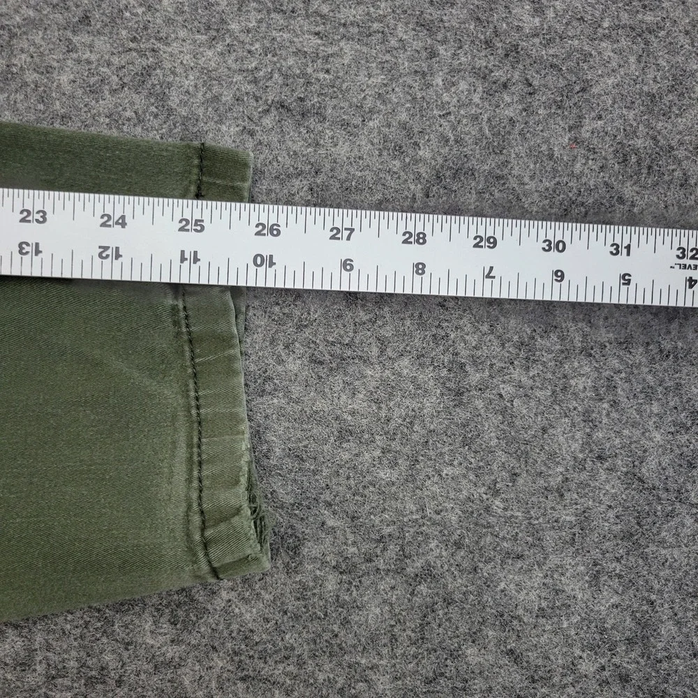 Levis Pants Womens 12 Green Casual Mid Rise Comfort Fit Straight Leg Preppy